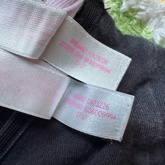VS PINK • 2 Piece Black Floral & Pastel Pink Women's Bralette Set - Picture 4 of 11